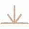 Ekena Millwork Saratoga Smooth Timber Gable Bracket, Douglas Fir, 60"W x 40"H x 3 1/2"D x 3 1/2"F, 16/12 Pitch GBW060X40X0404SAR00SDF - alternate 1